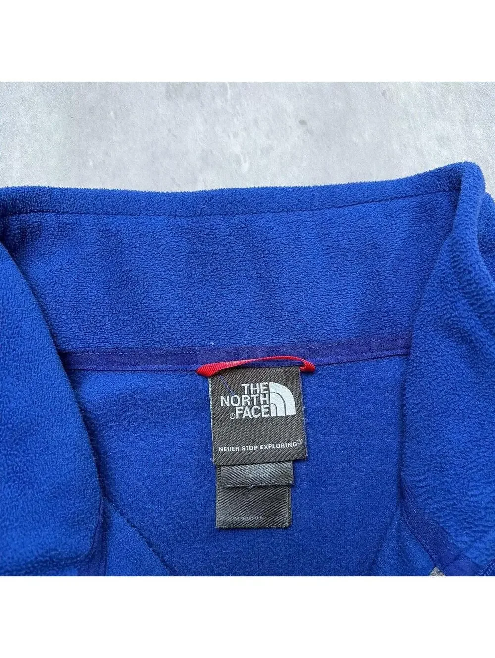 Y2K Navy The North Face Fleece Quarter Zip Sweater